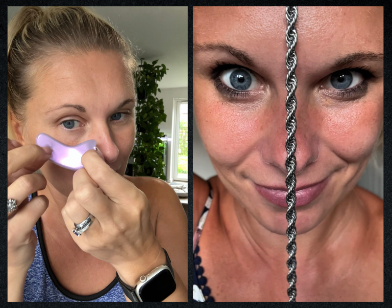 Anita UGC creator filming a product review at home